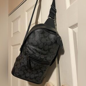 Coach Charcoal and Black Crossbody Bag